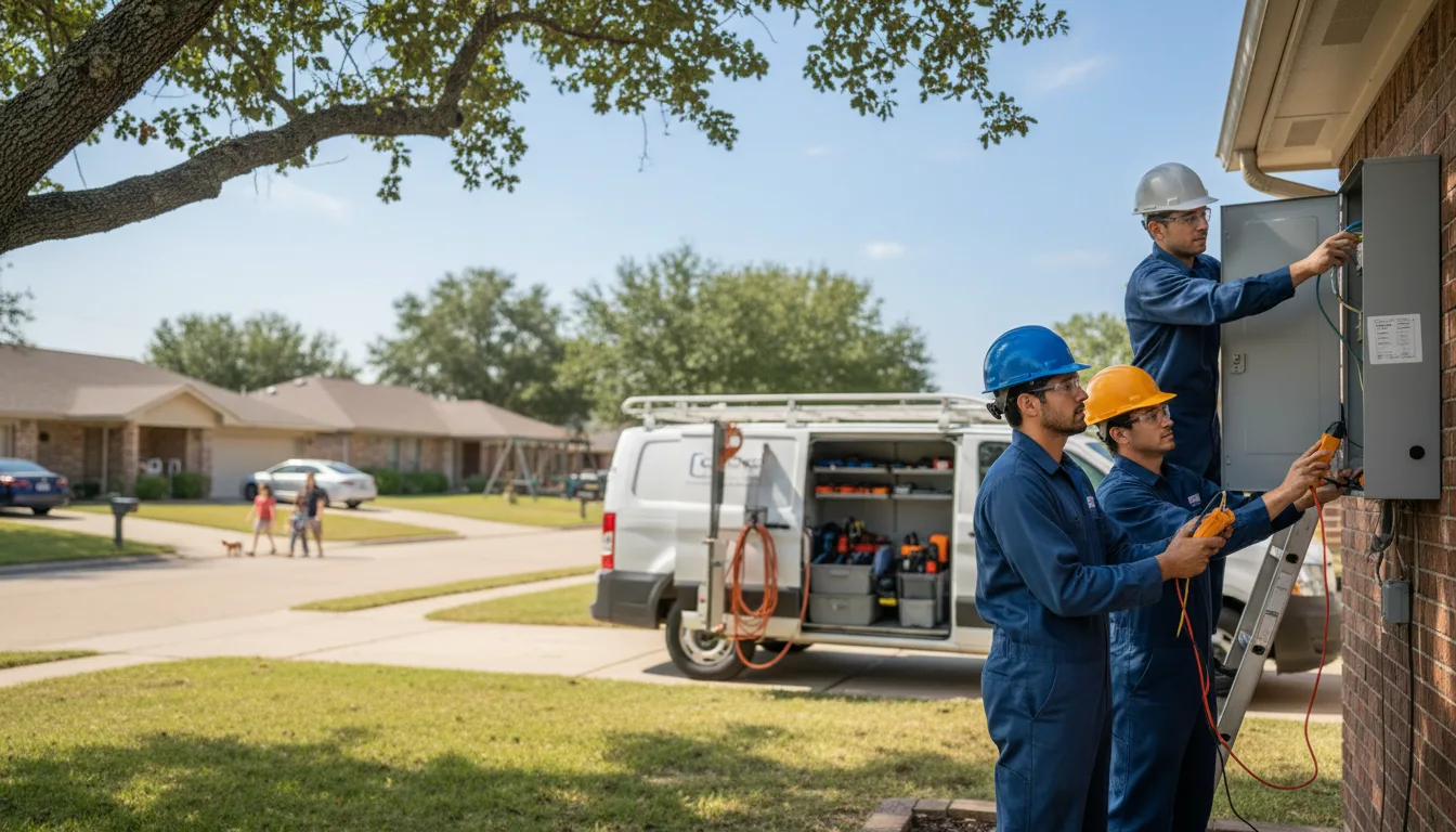 Certified electrician providing emergency electrical services in Minier, IL